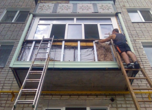 2 способа утепления фасада балкона — сухой и мокрый1