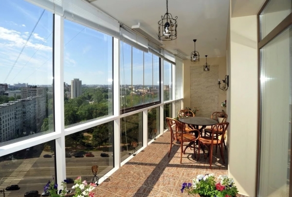 Дизайн балкона, интерьер лоджии в квартире, современные идеи.4